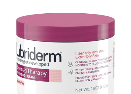 Lubriderm Advanced Therapy Fragrance-Free Cream Vitamin E 16oz (2 Pack) - Personal Care > Skin Lotion & Moisturizer