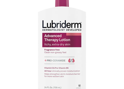 Lubriderm Advanced Therapy Moisturizing Lotion Extra Dry Skin 24oz (24 Pack) - Personal Care > & Moisturizer