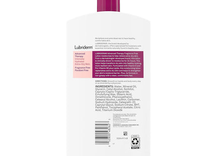 Lubriderm Advanced Therapy Moisturizing Lotion Extra Dry Skin 24oz (24 Pack) - Personal Care > & Moisturizer