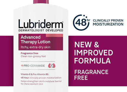 Lubriderm Advanced Therapy Moisturizing Lotion Extra Dry Skin 24oz (2 Pack) - Personal Care > & Moisturizer