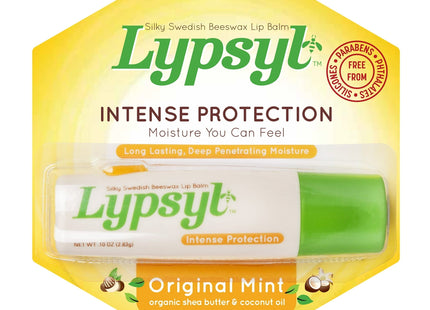 Lypsyl Intense Protection Lypmoisturizer Original Mint Lip Balm 0.1oz (3 Pack) - Personal Care > Skin Balms & Treatments