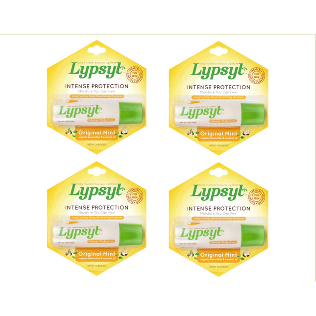 Lypsyl Intense Protection Lypmoisturizer Original Mint Lip Balm 0.1oz (4 Pack) - Personal Care > Skin Balms & Treatments