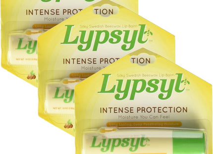 Lypsyl Intense Protection Lypmoisturizer Original Mint Lip Balm 0.1oz (3 Pack) - Personal Care > Skin Balms & Treatments