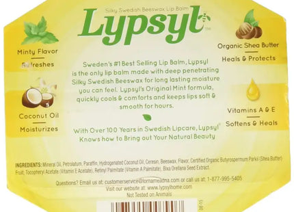 Lypsyl Intense Protection Original Mint Lip Balm.10 oz. - Health & Beauty > Personal Care Cosmetics Skin Balms