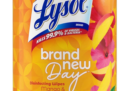 Lysol Disinfectant Multi-Surface Cleaning Wipes Mango Hibiscus 80ct (3 Pack) - Household Supplies > Disinfecting &