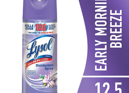 Lysol Disinfectant Liquid Aero-Spray Early Morning Breeze 12.5oz (10 Pack) - Household Supplies > Cleaning Disinfecting