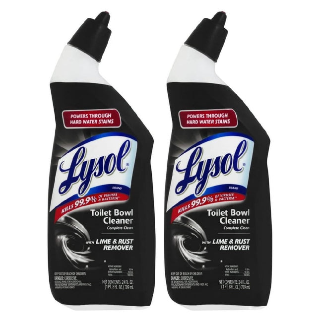 Lysol Toilet Bowl Cleaning and Disinfecting Gel Lime Rust Remover 24oz (2 Pack) - Household Supplies > Products