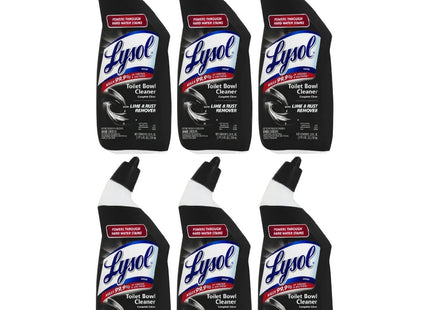 Lysol Toilet Bowl Cleaning and Disinfecting Gel Lime Rust Remover 24oz (6 Pack) - Household Supplies > Products