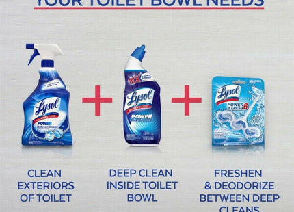 Lysol Toilet Bowl Cleaning and Disinfecting Gel Lime Rust Remover 24oz (9 Pack) - Household Supplies > Products
