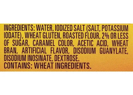 a close up of a label on a package of food