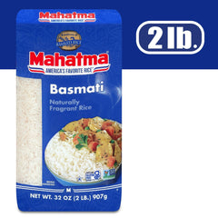 Mahatma Basmati White Rice Fragrant Extra Long Grain Non-GMO 32oz - Food & Beverages > Pasta Grains Cereals