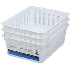 Mainstays Square Mini Storage Trays White (6.4’’ W x 2.4’’ H) 3Pack - Kitchen & Dining > Food Bags