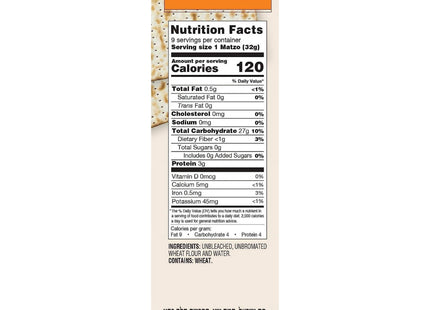 Manischewitz Old Fashioned Thin Salted Matzo Crackers Non GMO 10oz (12 Pack) - Food & Beverages > Pantry Crispbread
