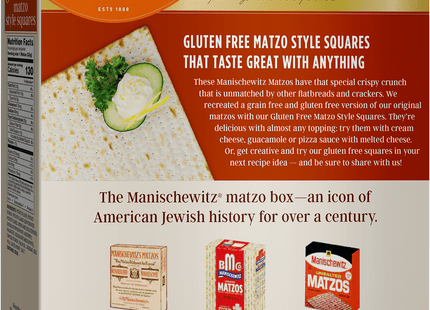 Manischewitz Old Fashioned Thin Salted Matzo Crackers Non GMO 10oz (12 Pack) - Food & Beverages > Pantry Crispbread