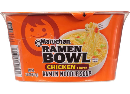 Maruchan Bowl Chicken Flavor Ramen Noodles with Vegetables 3.31oz (3 Pack) - Food & Beverages > Pasta Grains Cereals