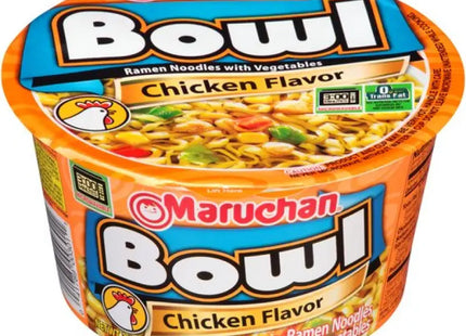 a bowl of chicken flavor soup