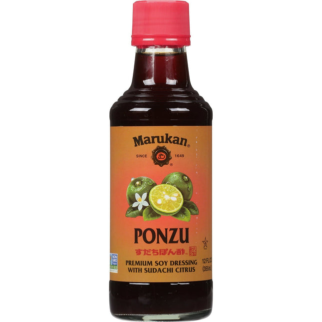 Marukan Ponzu Premium Sudachi Soy Sauce Citrus Dressing 12oz (2 Pack) - Food & Beverages > Condiments Sauces Marinades