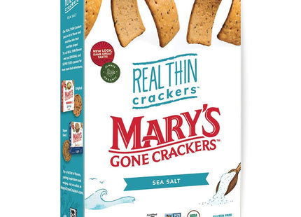 Mary’s Gone Crackers Organic Sea Salt Real Thin 5 oz (12 Pack) - Food & Beverages > Pantry Crispbread