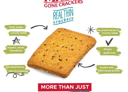 Mary’s Gone Crackers Organic Sea Salt Real Thin 5 oz (12 Pack) - Food & Beverages > Pantry Crispbread