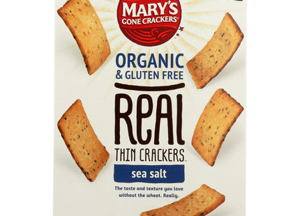 Mary’s Gone Crackers Organic Sea Salt Real Thin 5 oz (12 Pack) - Food & Beverages > Pantry Crispbread