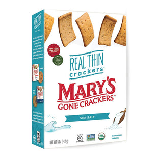 Mary’s Gone Crackers Organic Sea Salt Real Thin 5 oz (24 Pack) - Food & Beverages > Pantry Crispbread