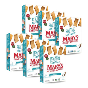 Mary’s Gone Crackers Organic Sea Salt Real Thin 5 oz (6 Pack) - Food & Beverages > Pantry Crispbread