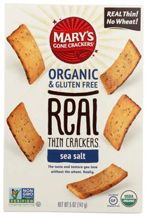 a close up of a box of organic crackers with a logo on it