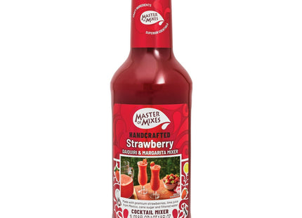 Master of Mixes Strawberry Daiquiri/Margarita Mix Ready To Use 33.8oz (12 Pack) - Food & Beverages > Non-Alcoholic