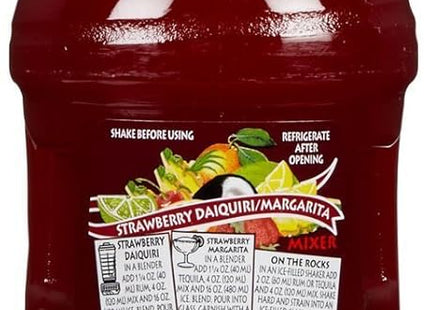 Master of Mixes Strawberry Daiquiri/Margarita Mix Ready To Use 33.8oz (12 Pack) - Food & Beverages > Non-Alcoholic