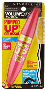 Maybelline Volum Express Pumped-Up Colossal Mascara Classic Black (12 Pack) - Personal Care > Makeup