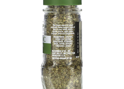 McCormick Gourmet Organic Italian Mixed Spices & Seasonings 0.55 oz (6 Pack) - Food Beverages > Herbs