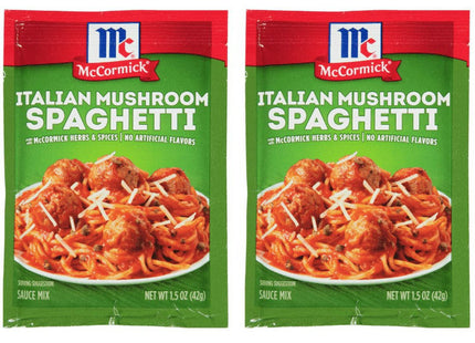 McCormick Italian Mushroom Spaghetti Sauce Mixed Spices 1.5oz (12 Pack) - Food & Beverages > Herbs Seasonings