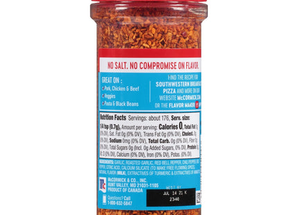 McCormick Salt Free Roasted Garlic and Bell Pepper Seasoning 4.34oz (2 Pack) - Food & Beverages > Herbs Spices