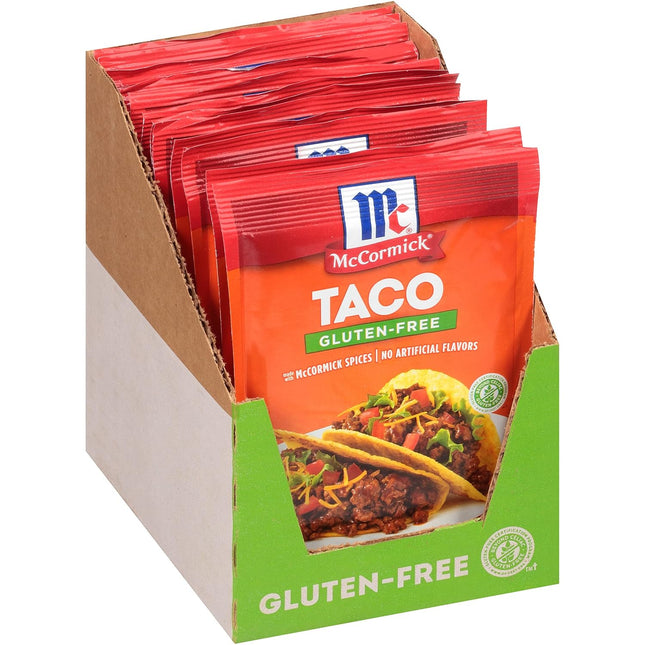 McCormick Taco Seasoning Mix Powder Less Sodium Gluten-Free 1.25oz (6 Pack) - Food & Beverages > Herbs Spices Seasonings