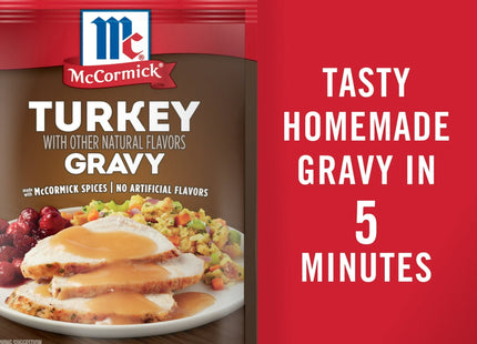 Mccormick Turkey Gravy Seasoning Mix Naturally Flavored 0.87oz (3 Pack) - Food & Beverages > Herbs Spices Seasonings
