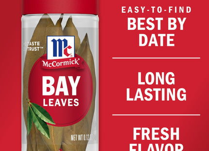 McCormick Whole Bay Leaves For Robust Flavor Non GMO 0.12oz (2 Pack) - Food & Beverages > Herbs Spices Seasonings