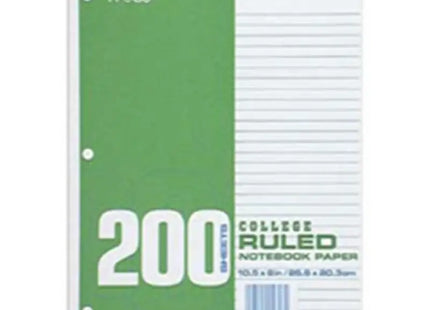 a green notebook with a white cover and a white stripe