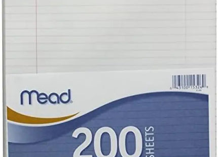 mead college ruled filler paper, white, 8 x 8, 200 sheets