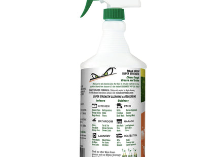 Mean Green No Scent Concentrated Cleaner and Degreaser Liquid 32oz (12 Pack) - Household Supplies > Cleaning Products