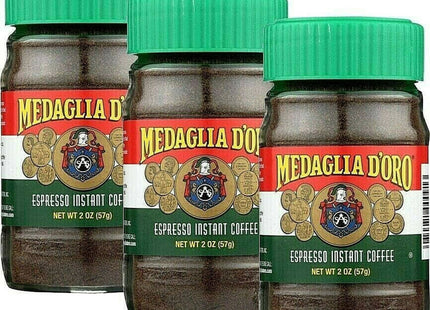 Medaglia d’Oro Style Instant Double Roast Italian Espresso Coffee 2oz (3 Pack) - Food & Beverages > Non-Alcoholic Drinks