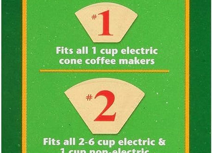 Melitta Natural Brown Paper Cone Coffee Filters #4 Unbleached 100ct (24 Pack) - Food & Beverages > Non-Alcoholic Drinks