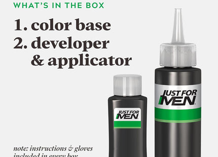 Just For Men Easy Comb-in Hair Color with Applicator Real Black A-55 (2 Pack) - Personal Care > & Styling