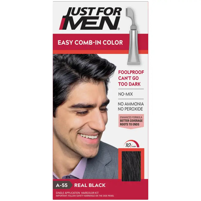 just men easy color hair dye - black