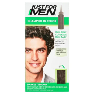 Just For Men Shampoo-in Hair Dye for H-50 Darkest Brown - Health & Beauty > Personal Care Cosmetics hair care