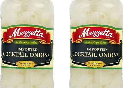 Mezzetta Imported Cocktail Onions Gluten Free Keto Friendly 16oz (12 Pack) - Food & Beverages > Jam Honey Spreads Jams