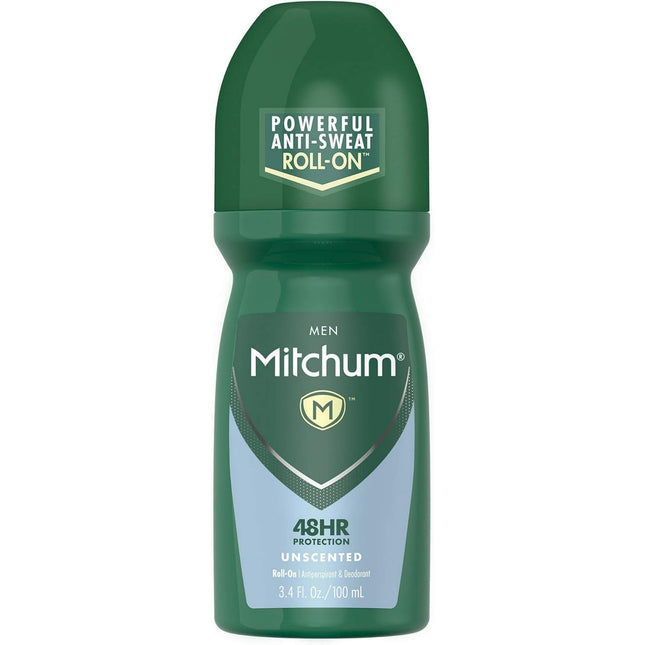 Mitchum Men Anti-Sweat Antiperspirant Deodorant Roll-On Unscented 3.4oz - Personal Care > Bath & Body Anti-Perspirant