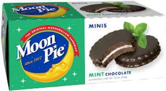 moon pie mint chocolate cookies