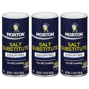 Morton Sodium Free Salt Substitute Sodium-Restricted Diets 3.12oz (3 Pack) - Food & Beverages > Herbs Spices Seasonings