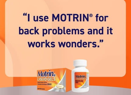 Motrin IB Liquid Gels Ibuprofen 200 mg Pain & Fever Relief Capsules 20ct (3 Pack) - Health Care > Over-the-Counter