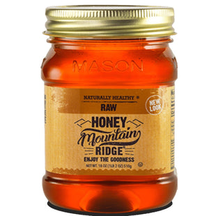 Mountain Ridge Honey Naturally Healthy 100% Pure Raw 18oz (2 Pack) - Food & Beverages > Jam Spreads